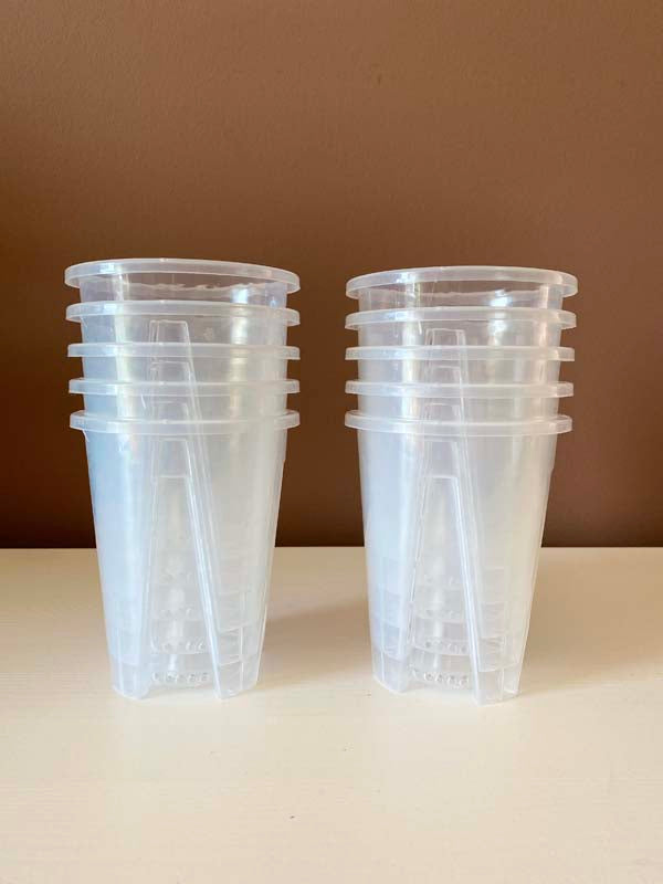 Transparent Pots with Slits